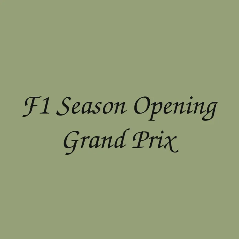 f1-season-opening-grand-prix